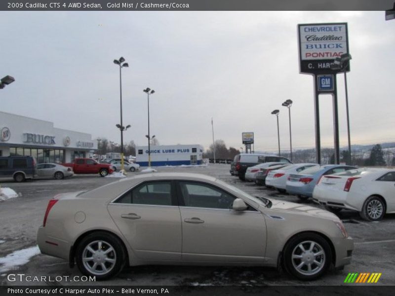 Gold Mist / Cashmere/Cocoa 2009 Cadillac CTS 4 AWD Sedan