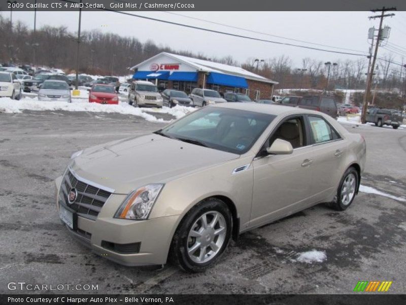 Gold Mist / Cashmere/Cocoa 2009 Cadillac CTS 4 AWD Sedan