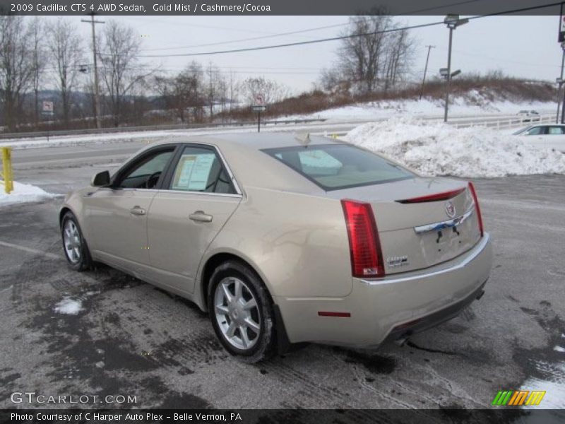 Gold Mist / Cashmere/Cocoa 2009 Cadillac CTS 4 AWD Sedan