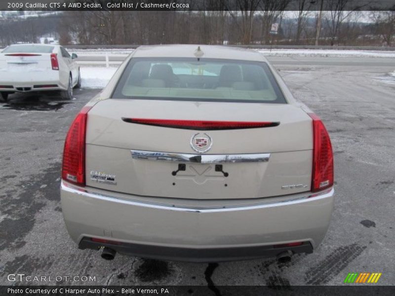 Gold Mist / Cashmere/Cocoa 2009 Cadillac CTS 4 AWD Sedan