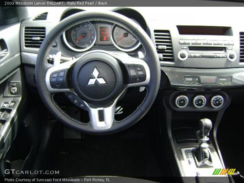 Rally Red Pearl / Black 2009 Mitsubishi Lancer RALLIART