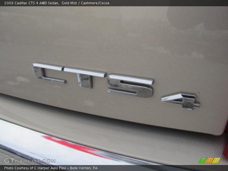 Gold Mist / Cashmere/Cocoa 2009 Cadillac CTS 4 AWD Sedan