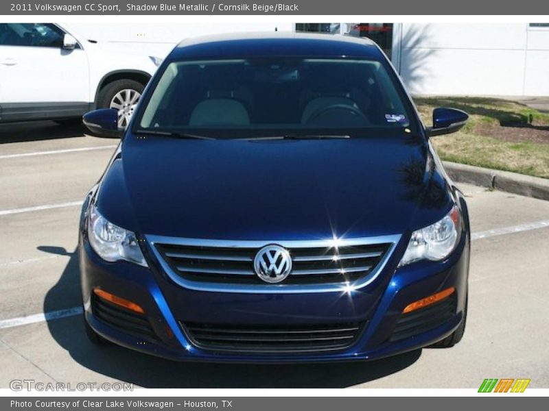 Shadow Blue Metallic / Cornsilk Beige/Black 2011 Volkswagen CC Sport