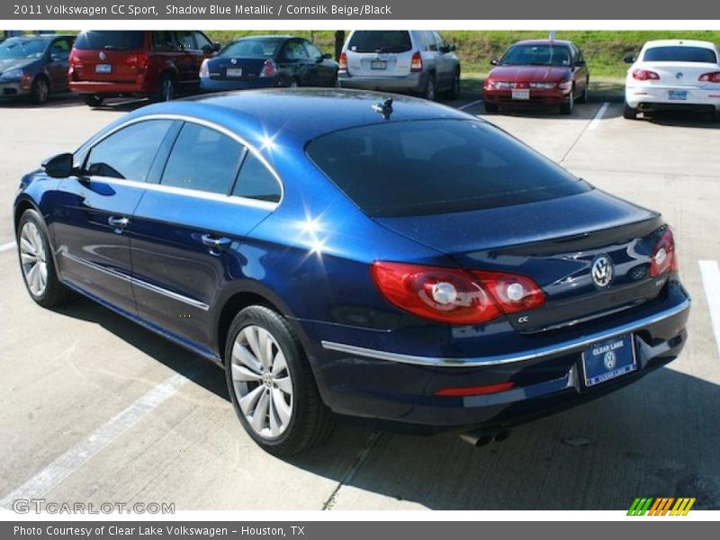 Shadow Blue Metallic / Cornsilk Beige/Black 2011 Volkswagen CC Sport