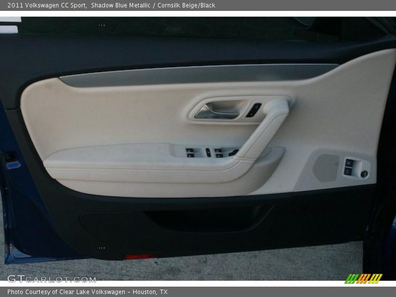 Shadow Blue Metallic / Cornsilk Beige/Black 2011 Volkswagen CC Sport
