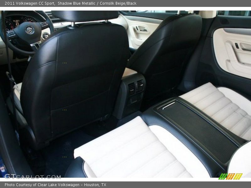 Shadow Blue Metallic / Cornsilk Beige/Black 2011 Volkswagen CC Sport