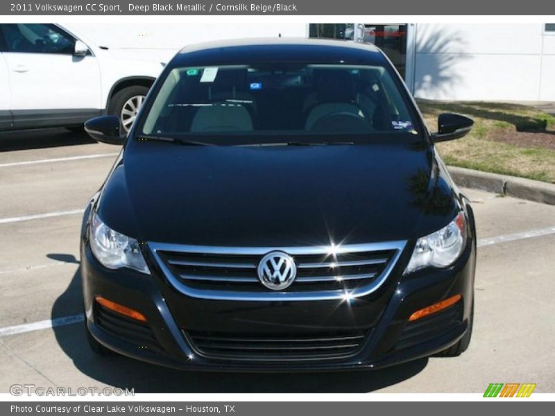 Deep Black Metallic / Cornsilk Beige/Black 2011 Volkswagen CC Sport