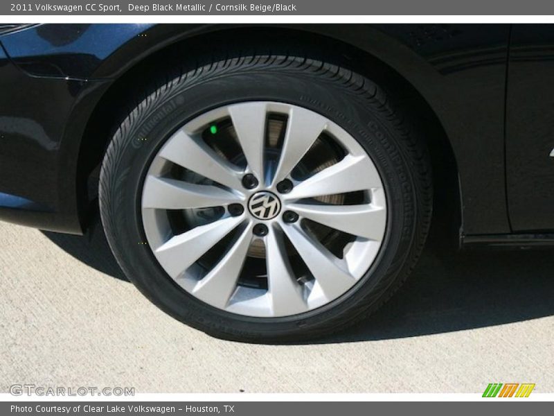 Deep Black Metallic / Cornsilk Beige/Black 2011 Volkswagen CC Sport