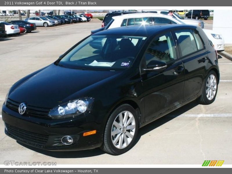 Black / Titan Black 2011 Volkswagen Golf 4 Door TDI