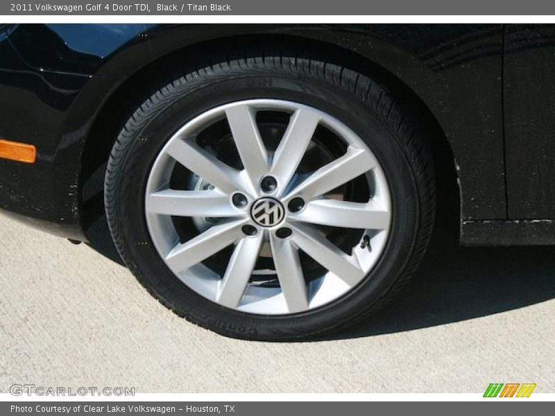 Black / Titan Black 2011 Volkswagen Golf 4 Door TDI