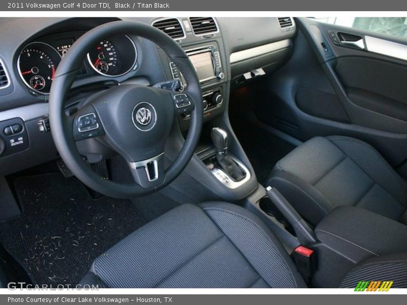 Black / Titan Black 2011 Volkswagen Golf 4 Door TDI