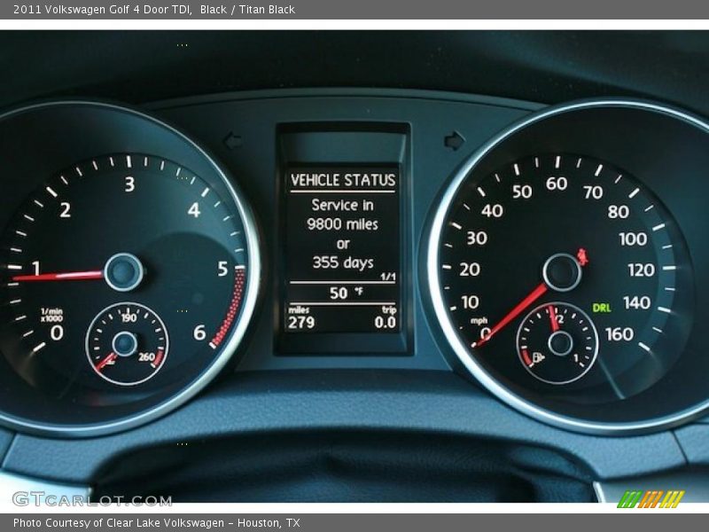 Black / Titan Black 2011 Volkswagen Golf 4 Door TDI
