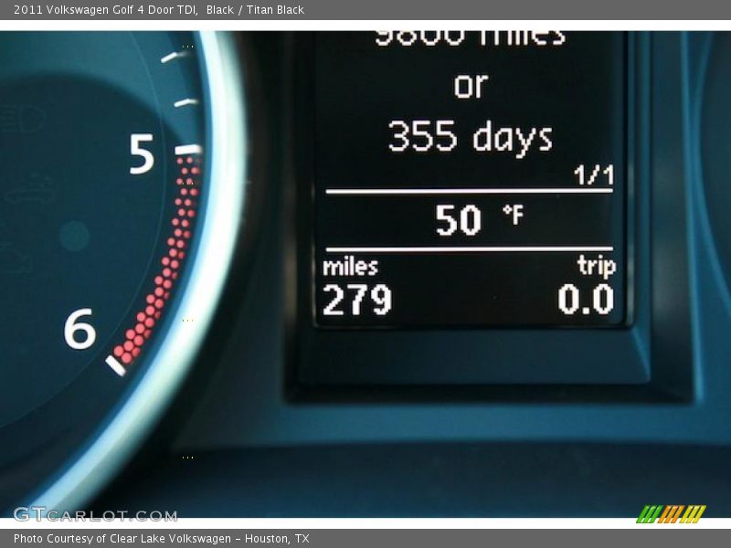 Black / Titan Black 2011 Volkswagen Golf 4 Door TDI