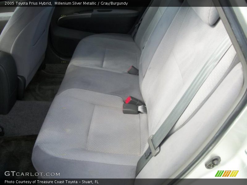 Millenium Silver Metallic / Gray/Burgundy 2005 Toyota Prius Hybrid