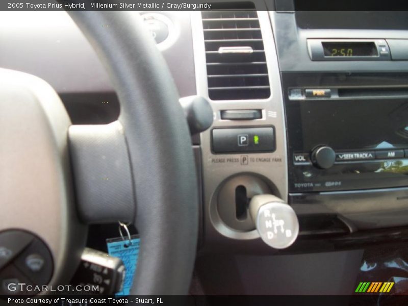 Millenium Silver Metallic / Gray/Burgundy 2005 Toyota Prius Hybrid