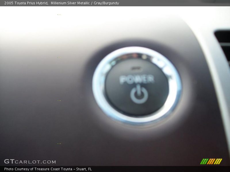 Millenium Silver Metallic / Gray/Burgundy 2005 Toyota Prius Hybrid
