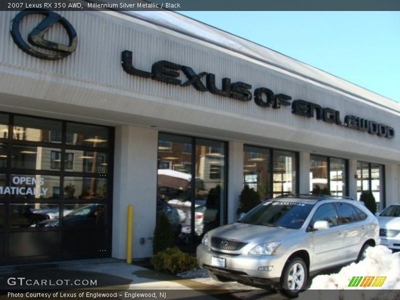 Millennium Silver Metallic / Black 2007 Lexus RX 350 AWD