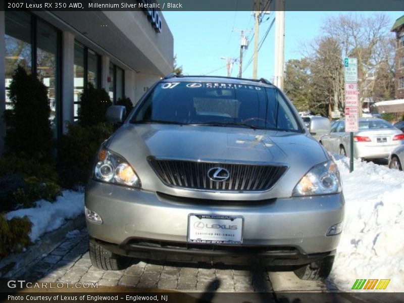 Millennium Silver Metallic / Black 2007 Lexus RX 350 AWD