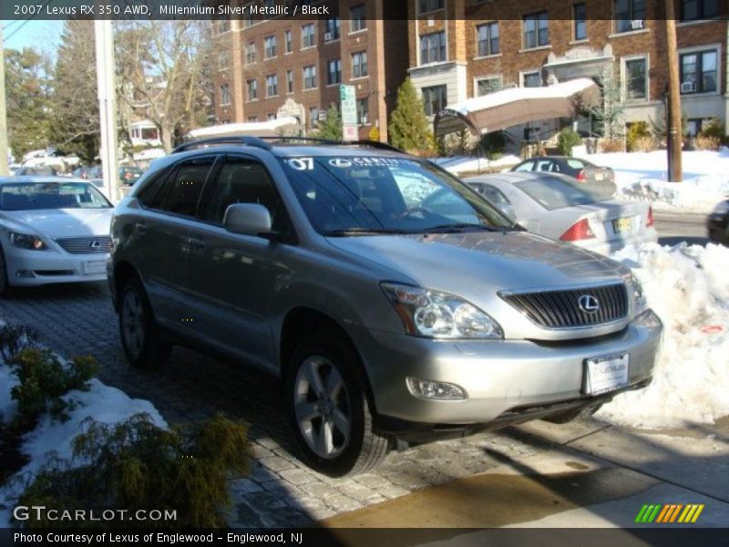 Millennium Silver Metallic / Black 2007 Lexus RX 350 AWD