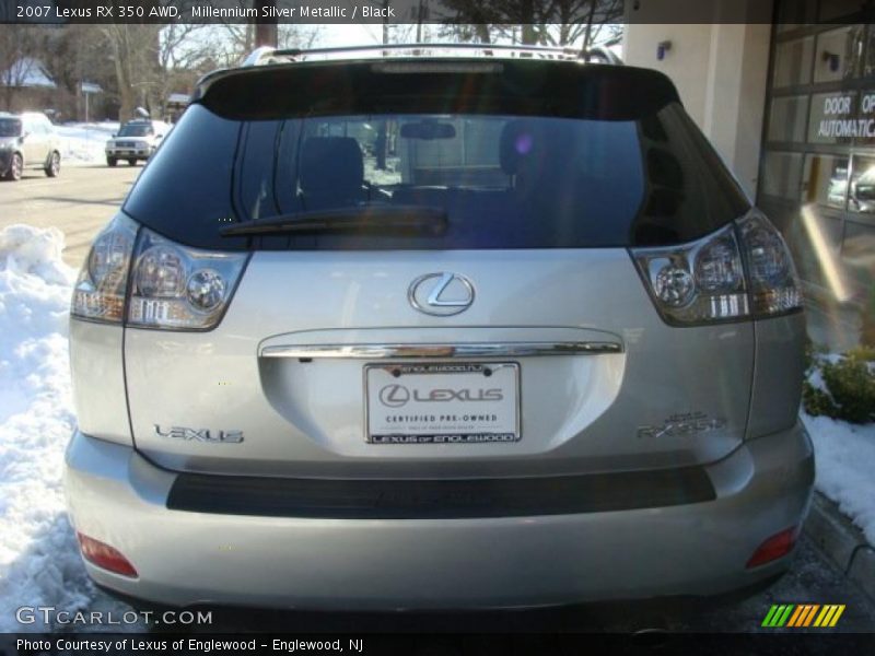 Millennium Silver Metallic / Black 2007 Lexus RX 350 AWD