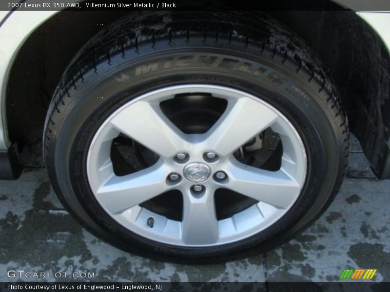 Millennium Silver Metallic / Black 2007 Lexus RX 350 AWD