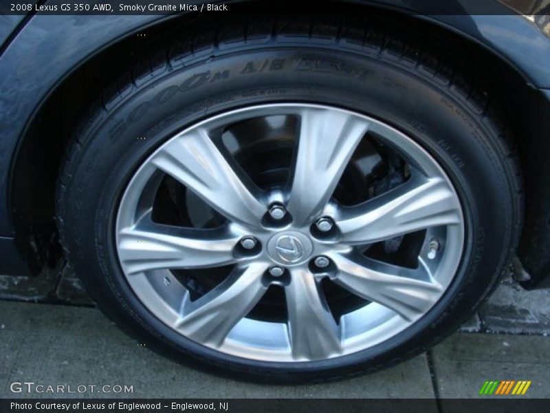 Smoky Granite Mica / Black 2008 Lexus GS 350 AWD