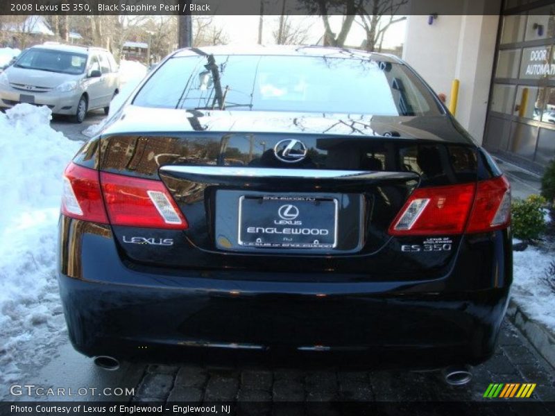 Black Sapphire Pearl / Black 2008 Lexus ES 350