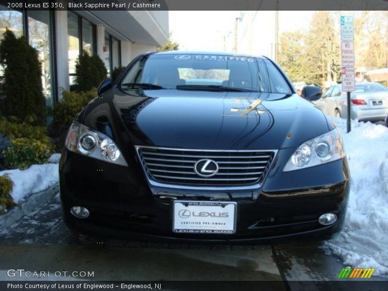 Black Sapphire Pearl / Cashmere 2008 Lexus ES 350