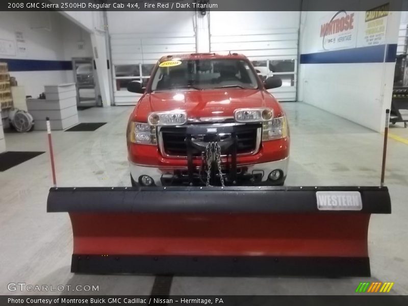 Fire Red / Dark Titanium 2008 GMC Sierra 2500HD Regular Cab 4x4