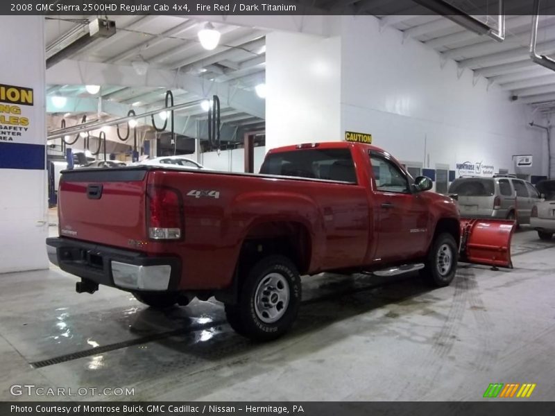 Fire Red / Dark Titanium 2008 GMC Sierra 2500HD Regular Cab 4x4