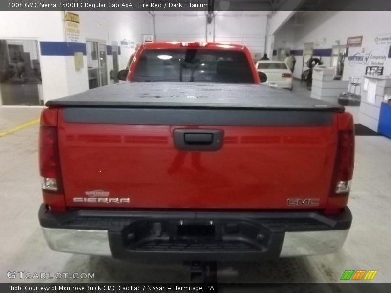 Fire Red / Dark Titanium 2008 GMC Sierra 2500HD Regular Cab 4x4