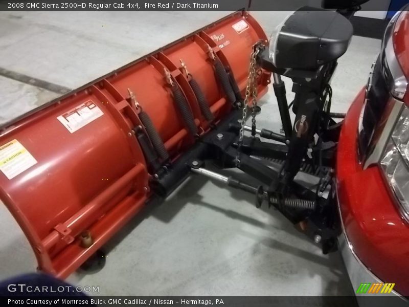 Fire Red / Dark Titanium 2008 GMC Sierra 2500HD Regular Cab 4x4