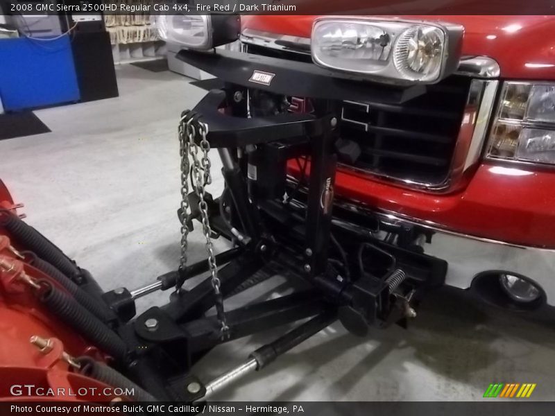Fire Red / Dark Titanium 2008 GMC Sierra 2500HD Regular Cab 4x4