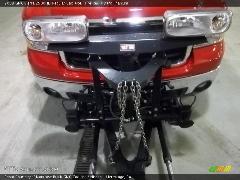 Fire Red / Dark Titanium 2008 GMC Sierra 2500HD Regular Cab 4x4