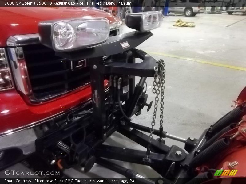 Fire Red / Dark Titanium 2008 GMC Sierra 2500HD Regular Cab 4x4