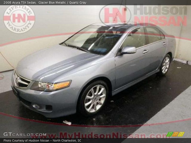 Glacier Blue Metallic / Quartz Gray 2008 Acura TSX Sedan