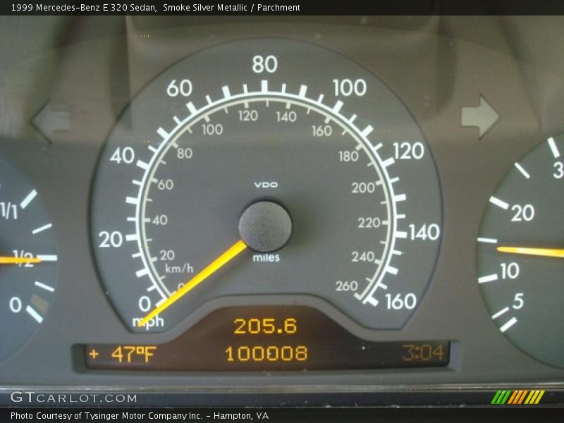 Smoke Silver Metallic / Parchment 1999 Mercedes-Benz E 320 Sedan