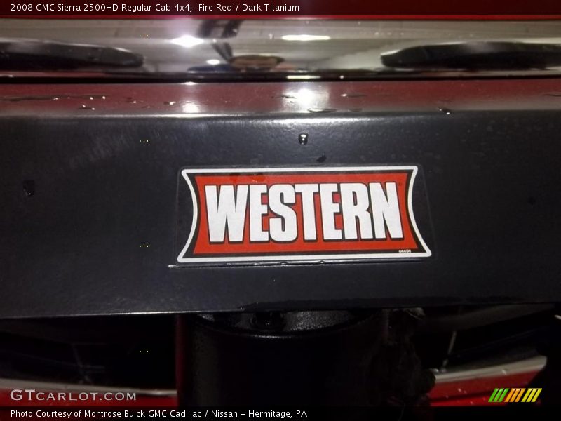 Fire Red / Dark Titanium 2008 GMC Sierra 2500HD Regular Cab 4x4