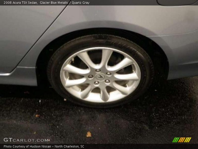 Glacier Blue Metallic / Quartz Gray 2008 Acura TSX Sedan
