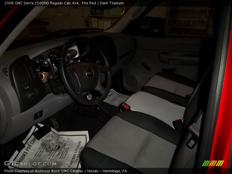 Fire Red / Dark Titanium 2008 GMC Sierra 2500HD Regular Cab 4x4