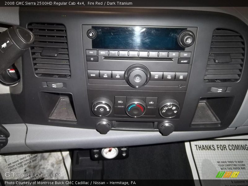 Fire Red / Dark Titanium 2008 GMC Sierra 2500HD Regular Cab 4x4