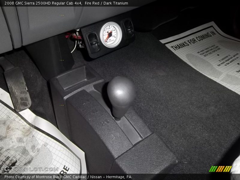 Fire Red / Dark Titanium 2008 GMC Sierra 2500HD Regular Cab 4x4