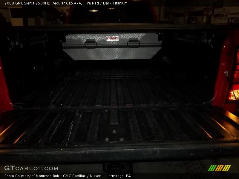 Fire Red / Dark Titanium 2008 GMC Sierra 2500HD Regular Cab 4x4