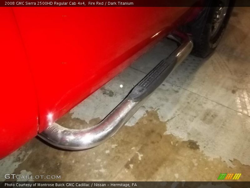 Fire Red / Dark Titanium 2008 GMC Sierra 2500HD Regular Cab 4x4