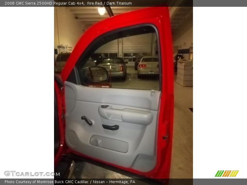 Fire Red / Dark Titanium 2008 GMC Sierra 2500HD Regular Cab 4x4