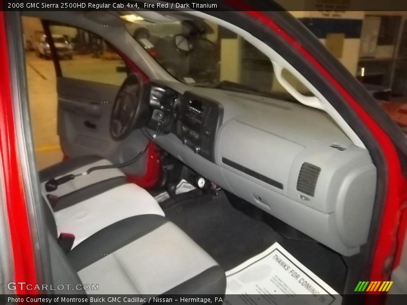 Fire Red / Dark Titanium 2008 GMC Sierra 2500HD Regular Cab 4x4