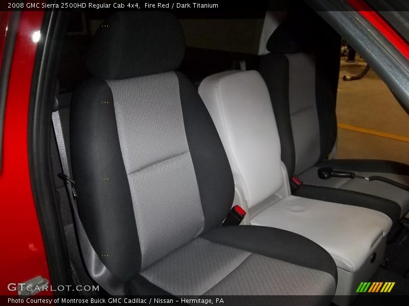 Fire Red / Dark Titanium 2008 GMC Sierra 2500HD Regular Cab 4x4