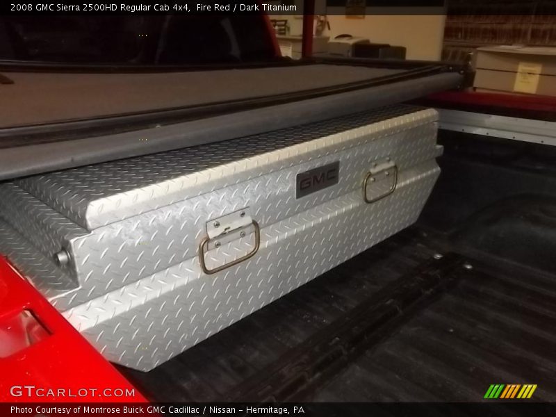 Fire Red / Dark Titanium 2008 GMC Sierra 2500HD Regular Cab 4x4