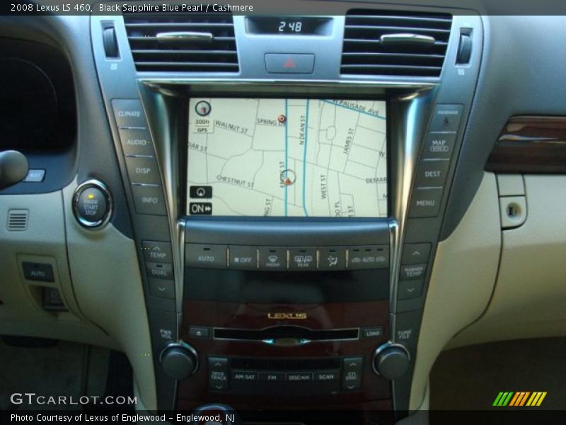Black Sapphire Blue Pearl / Cashmere 2008 Lexus LS 460