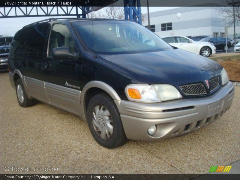 Black / Taupe 2002 Pontiac Montana